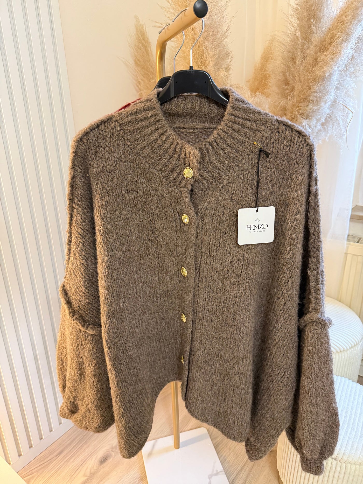 Oversize-Strickjacke