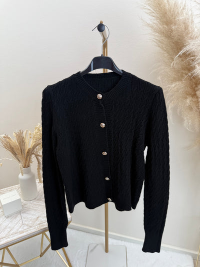 Cardigan mit Goldknöpfen