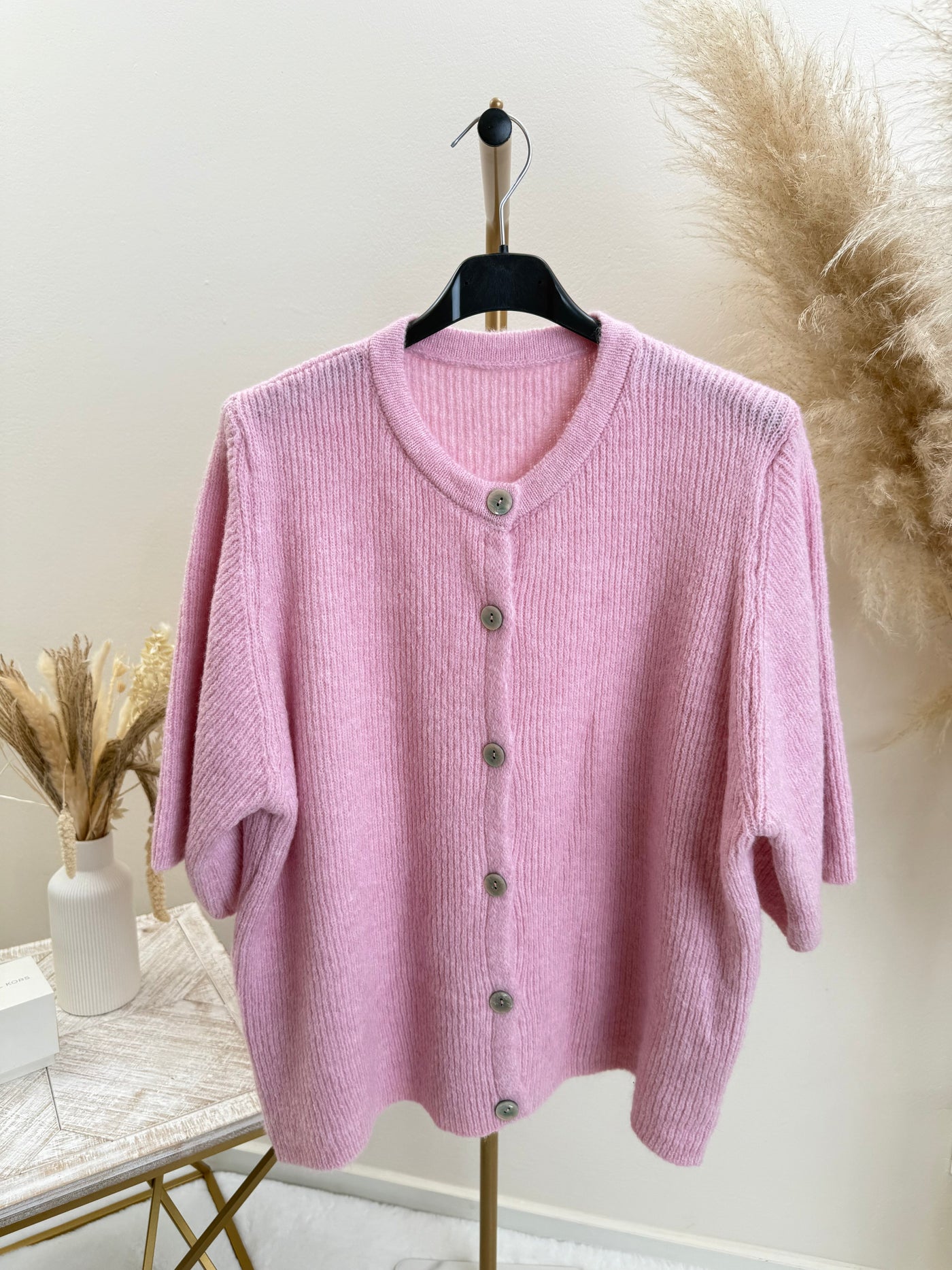 Kurzarm Strickjacke