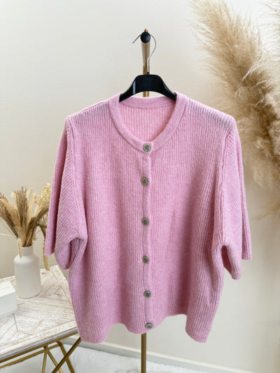 Kurzarm Strickjacke