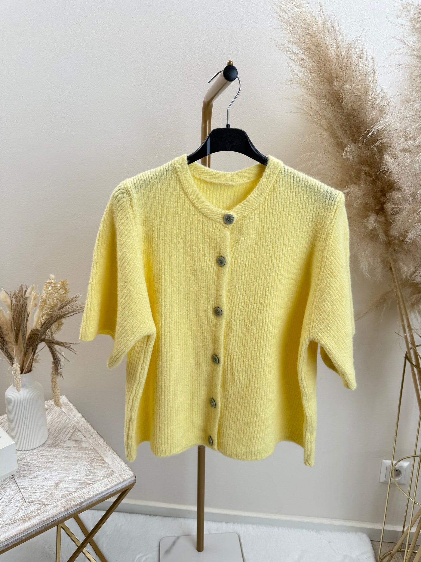Kurzarm Strickjacke