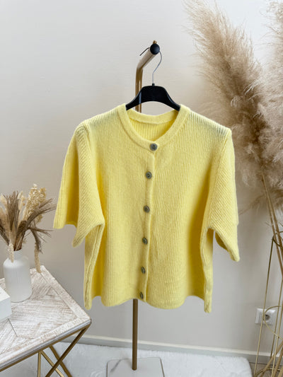 Kurzarm Strickjacke