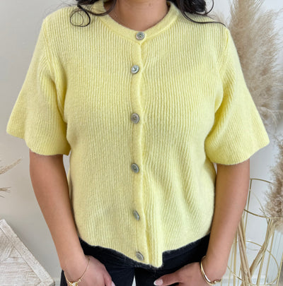 Kurzarm Strickjacke