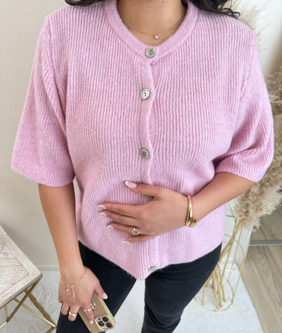 Kurzarm Strickjacke