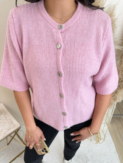 Kurzarm Strickjacke
