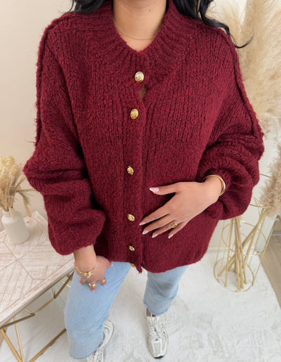 Oversize-Strickjacke