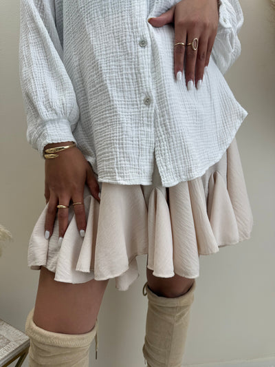 Rüßchenrock mit höherem Rüschen