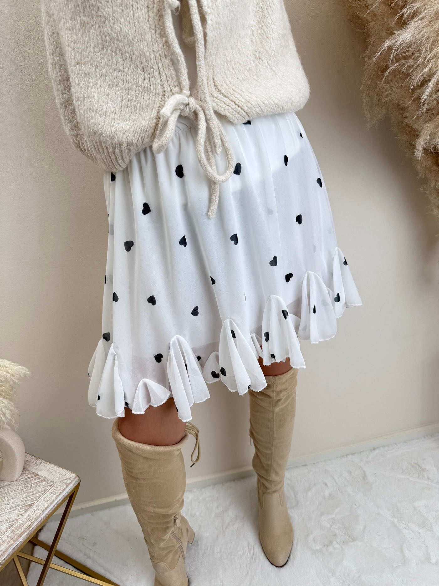 Rüschenrock Herzchen