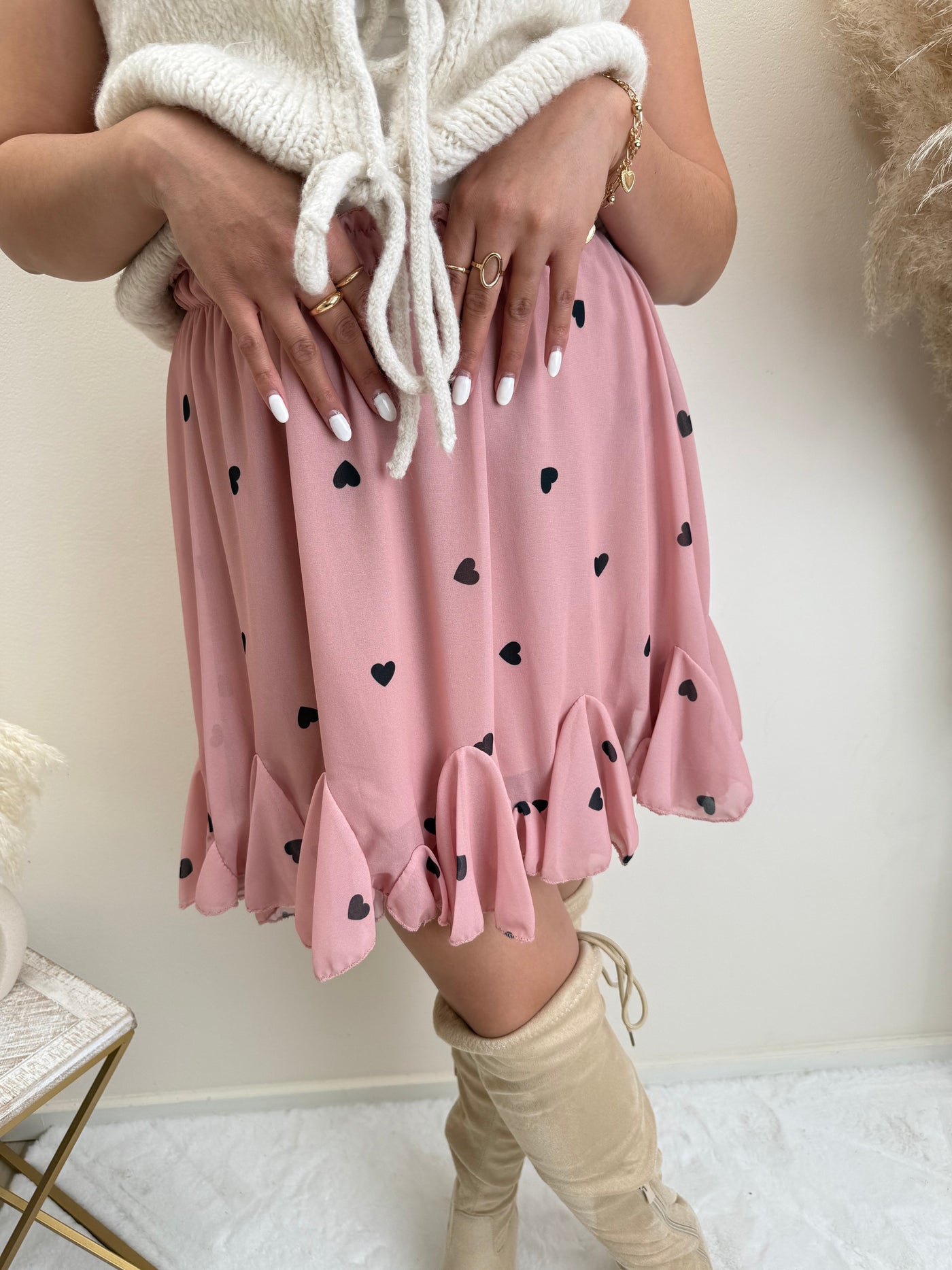 Rüschenrock Herzchen