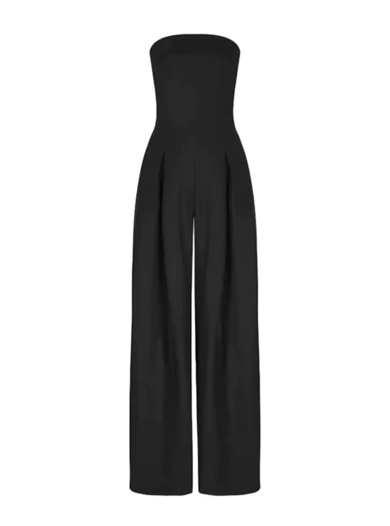 Eleganter trägerloser Jumpsuit für Damen – Weit geschnitten für den Sommer