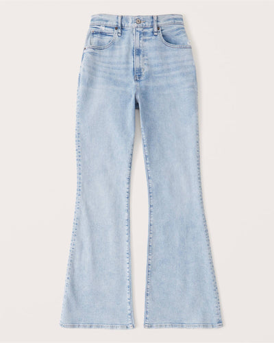 Damen High-Waist Bootcut-Jeans