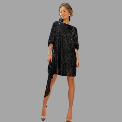 Karolin | Glitzerndes Pailletten Minikleid