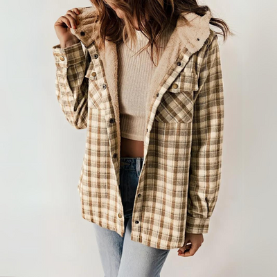 Karierte Jacke für Damen