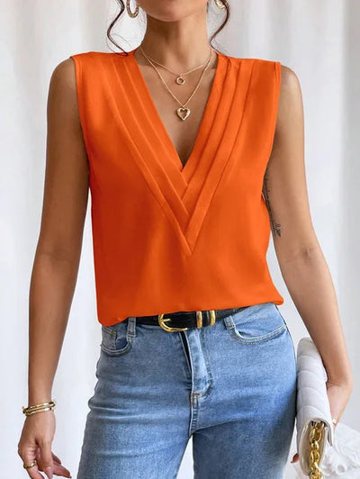 Leah | Elegante Sommer Kurzarm Bluse