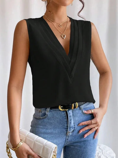 Leah | Elegante Sommer Kurzarm Bluse