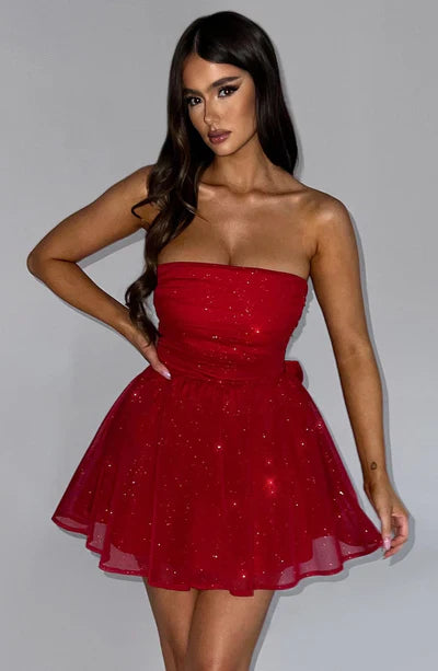 Daniela | Festliches Bustier Mini Kleid