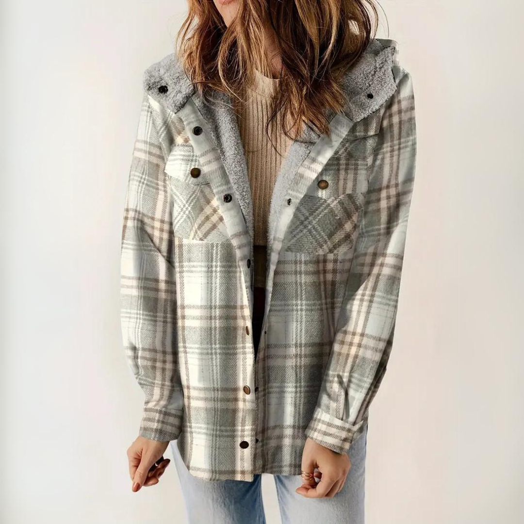 Karierte Jacke für Damen