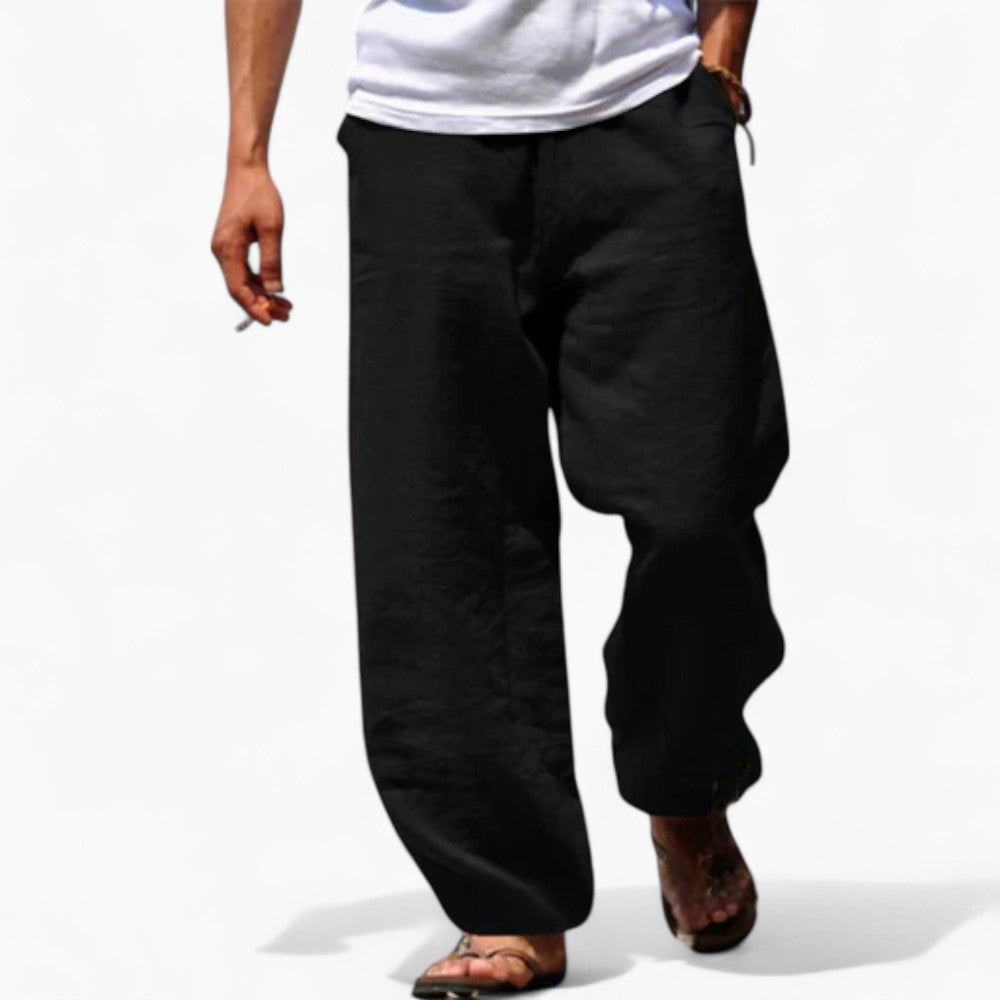 Jonas | Leichte locker sitzende Sommerhose aus Leinen