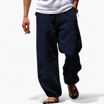 Jonas | Leichte locker sitzende Sommerhose aus Leinen