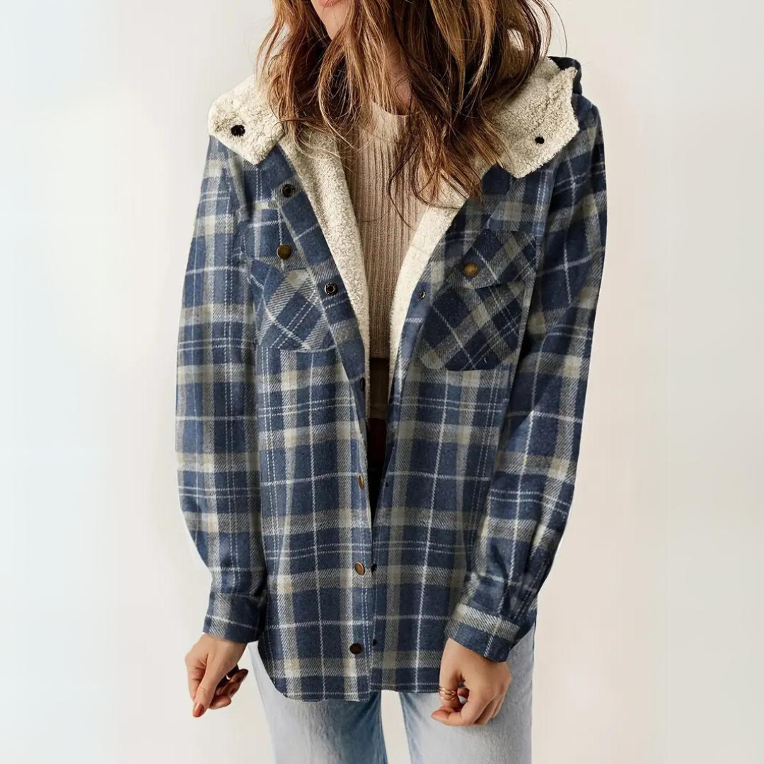 Karierte Jacke für Damen