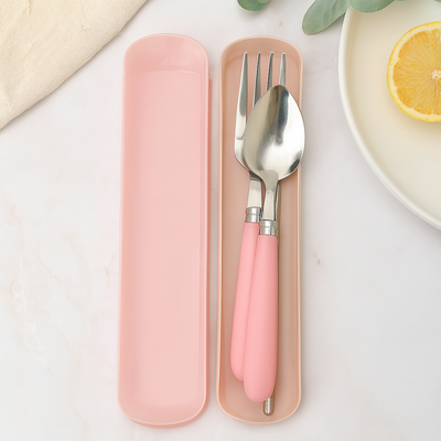 Miles | Tragbares Edelstahl-Besteckset mit Reiseetui