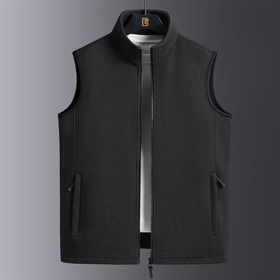 Modischer Fleece-Weste mit Pflanzenmuster – Warm gefüttert und vielseitig tragbar