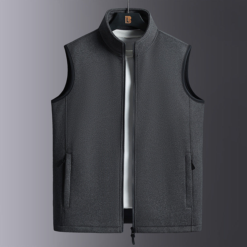 Modischer Fleece-Weste mit Pflanzenmuster – Warm gefüttert und vielseitig tragbar