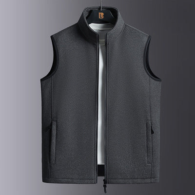 Modischer Fleece-Weste mit Pflanzenmuster – Warm gefüttert und vielseitig tragbar