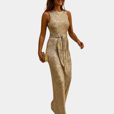Monica | Glitzernder Sommer-Jumpsuit