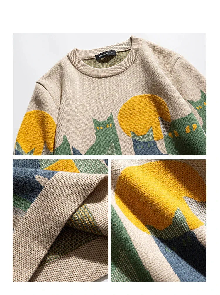 Alex | Unisex Katze Pullover