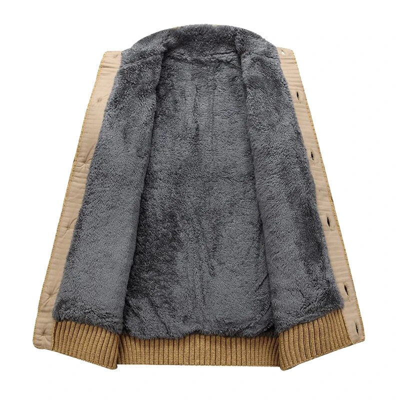 Warme Zopfstrickjacke für Männer