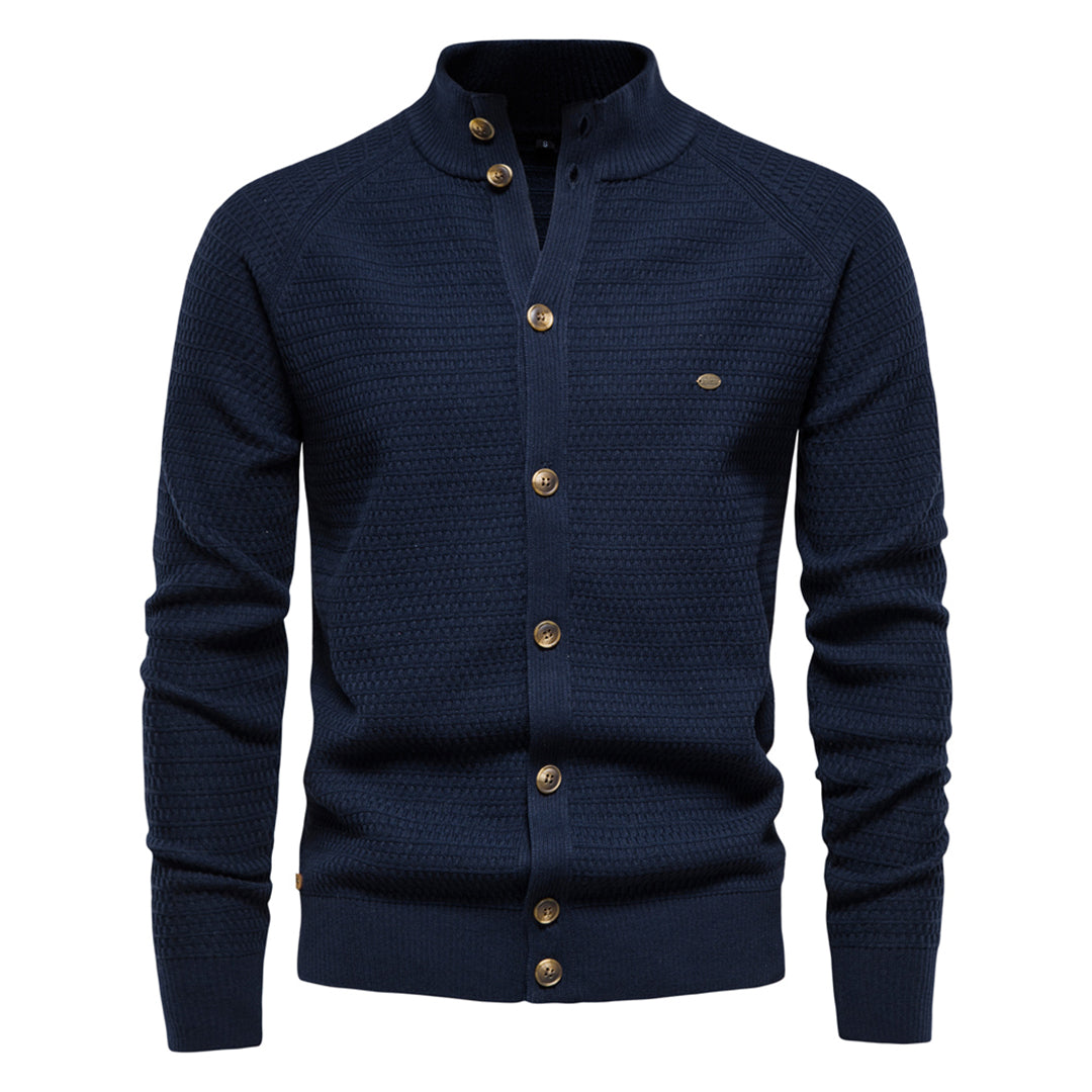 Einfache Winterstrickjacke für Männer