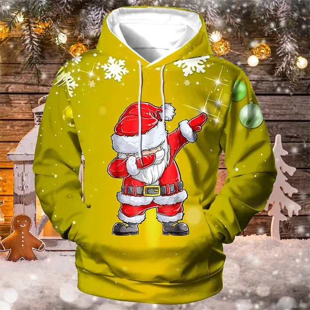 Weihnachtspullover mit Kapuze für Herren