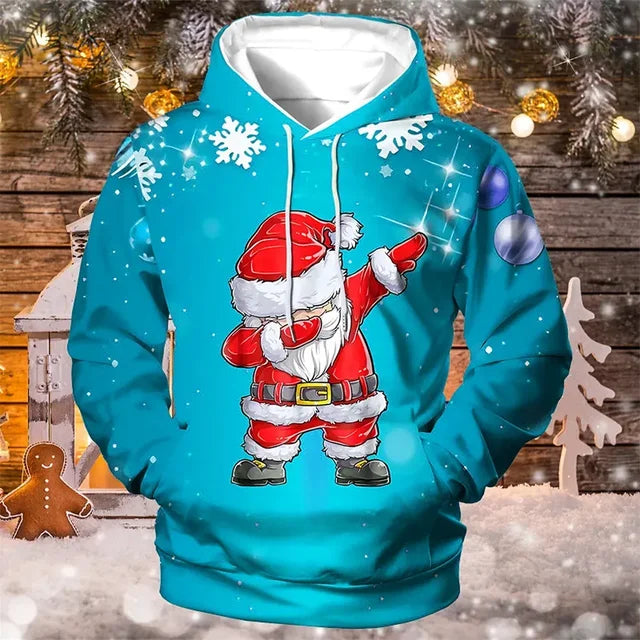 Weihnachtspullover mit Kapuze für Herren