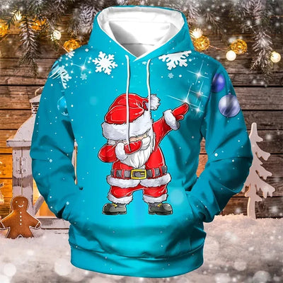 Weihnachtspullover mit Kapuze für Herren