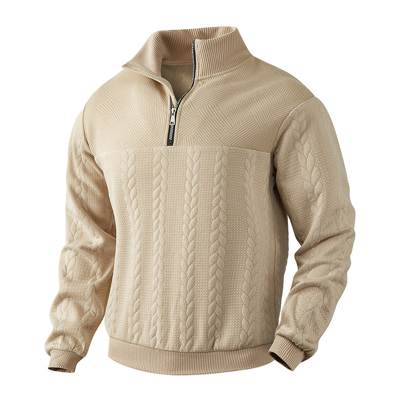 Pullover mit Viertelreißverschluss für Männer