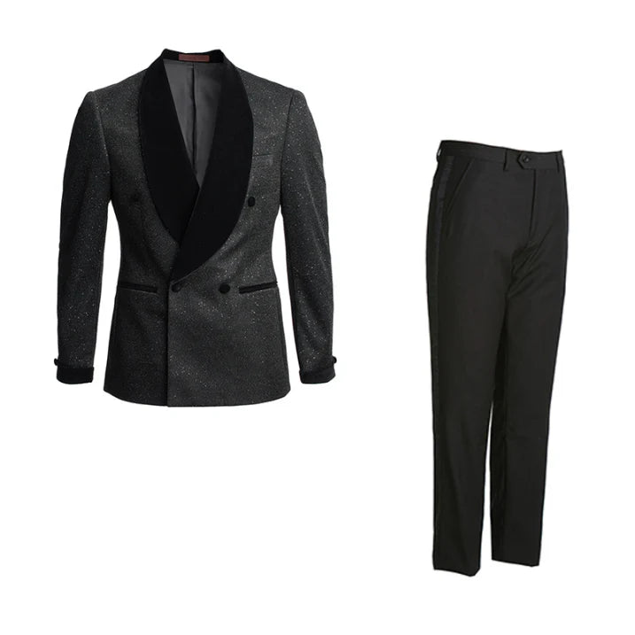Zweiteiliger Hochzeitsgastanzug für Herren | Schmal geschnitten