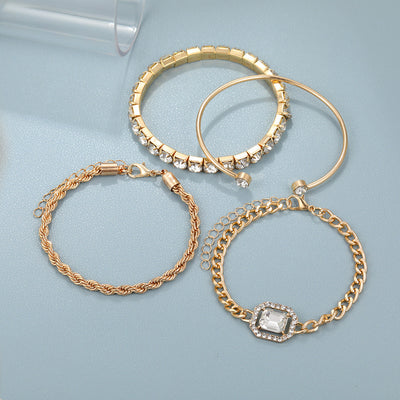 Damen Armband-Set mit Glasperlen -Tragekomfort - Eleganter Stil