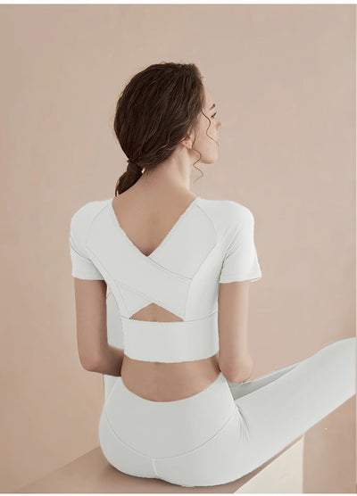 Heidi Mode | Cross Back Running Kurze Ärmel