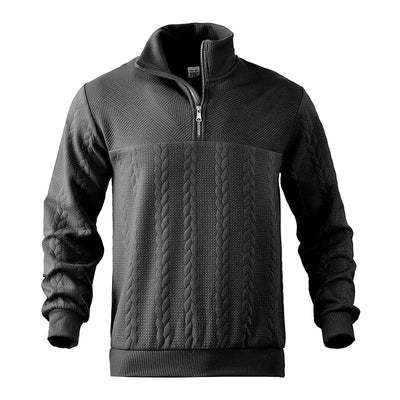 Pullover mit Viertelreißverschluss für Männer