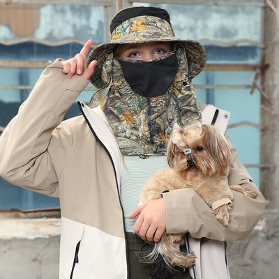 Heidi Mode | Vollabdeckung Gesicht Sonnenschutz Maske im Freien UV Eimer Hut