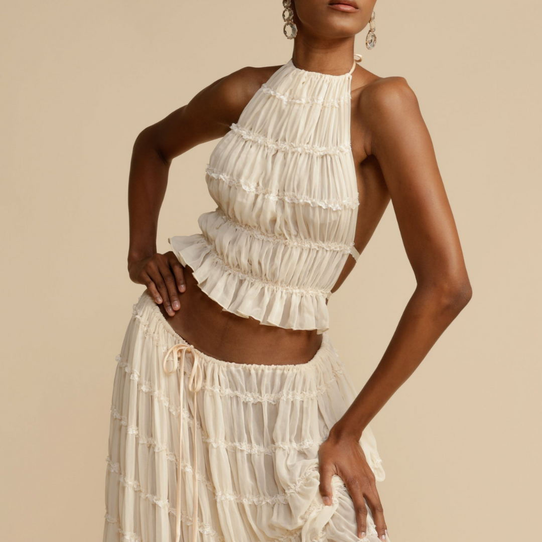 Jeanette - Set Top E Rock mit Halter