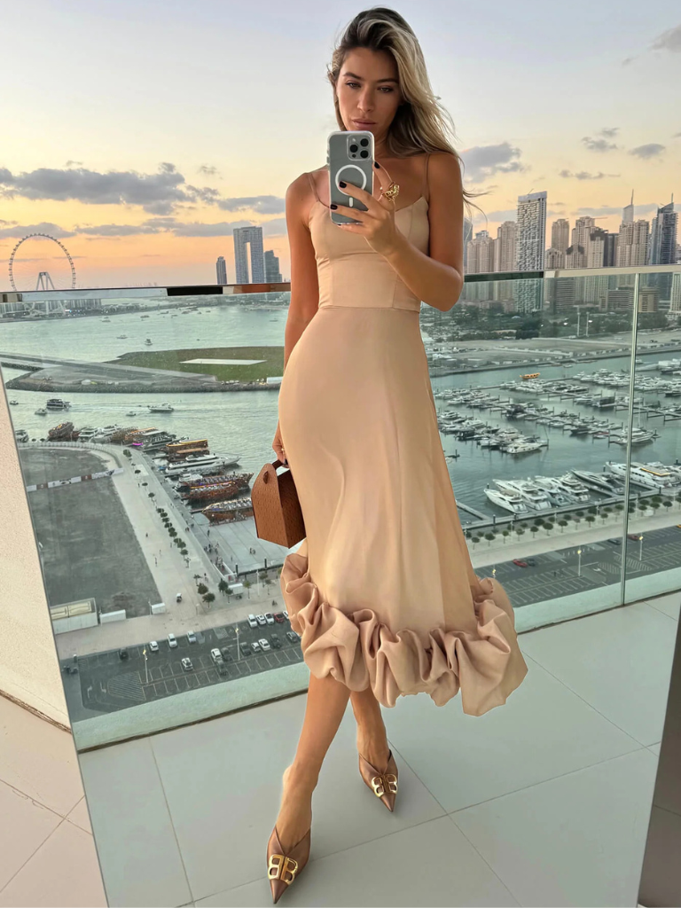 VIVIENNE RUFFLE DRESS