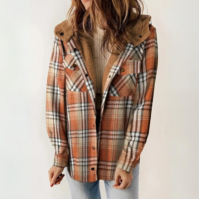 Karierte Jacke für Damen