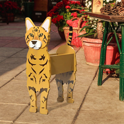 Bengal Cat Flower Pot