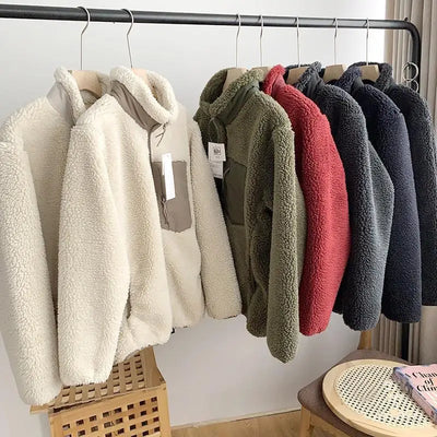 Warme Fleece Winterjacke für Herren