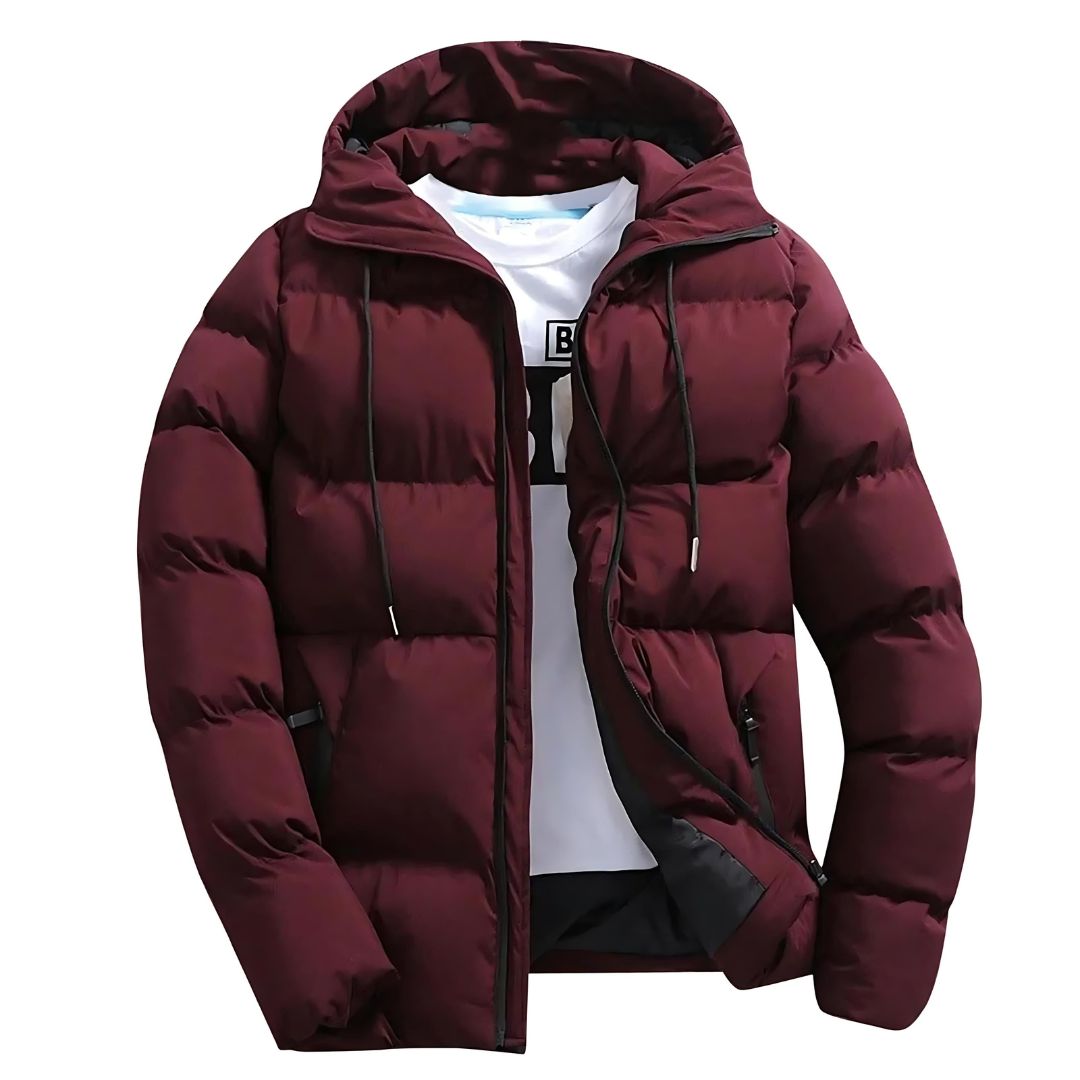 Casuales Puffer Winterjacke für Männer