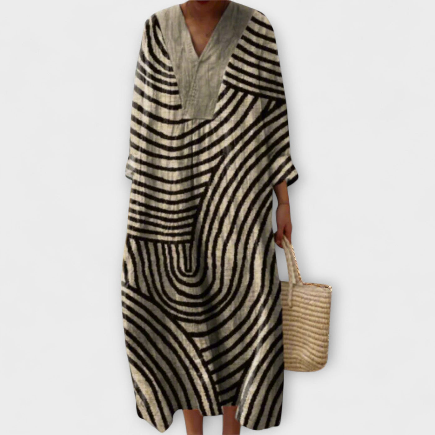 Abigail - Elegantes Geometrisches Kleid