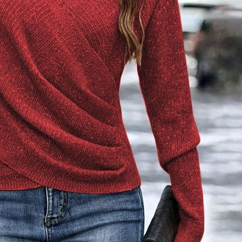 GESINE - WICKEL-PULLOVER AUS STRICK