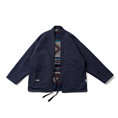 Retro Ethno-Stil Herren Steppjacke aus Baumwolle